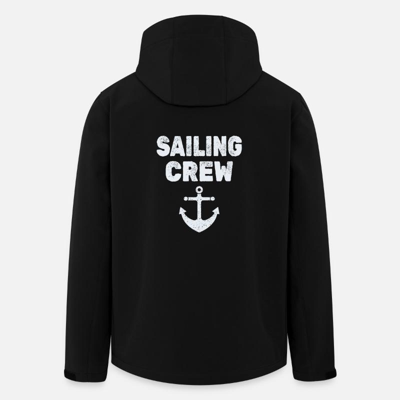 Équipage de voile - Veste softshell homme en polyester recyclé Stanley/Stella - noir