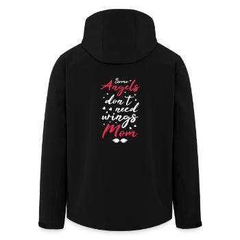 Angel Mom - Men’s Recycled Softshell Jacket by Stanley/Stella - black - Back - AI Model Male 185 light (185cm)
