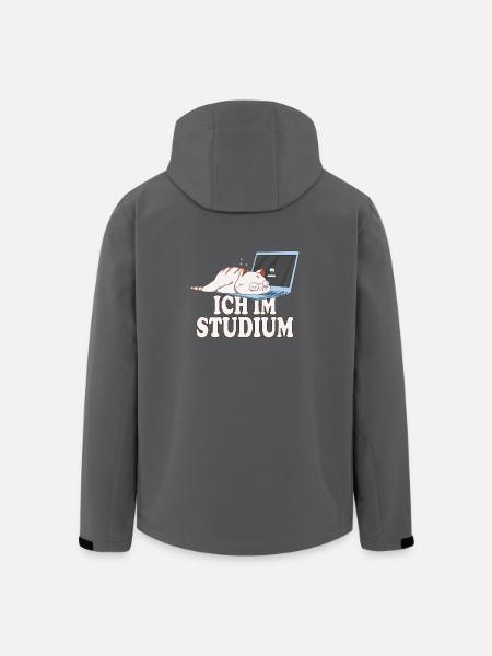 Ich im Studium schlafende katze - Recycelte Männer Softshell-Jacke von Stanley/Stella - Schwarz