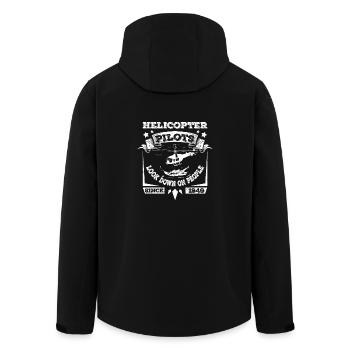 Helicoper pilots look down on people - Recycelte Männer Softshell-Jacke von Stanley/Stella - Schwarz - Hinten - AI Model Male 185 light (185cm)