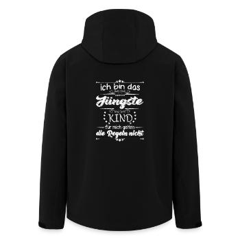 Familie Kinder das jüngste Kind - Recycelte Männer Softshell-Jacke von Stanley/Stella - Schwarz - Hinten - AI Model Male 185 light (185cm)