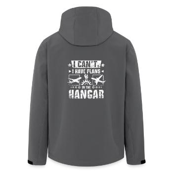 Je ne peux pas avoir de plans dans le hangar - Veste softshell homme en polyester recyclé Stanley/Stella - charbon - Dos - AI Model Male 185 light (185cm)