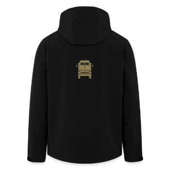 Chauffeur d’autobus scolaire Chauffeur d’autobus scolaire - Veste softshell homme en polyester recyclé Stanley/Stella - noir - Dos - AI Model Male 185 light (185cm)