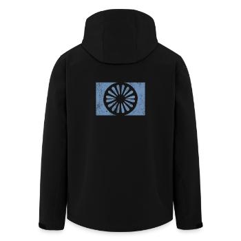 Rome Romni Roma Flag Proud Rome - Men’s Recycled Softshell Jacket by Stanley/Stella - black - Back - AI Model Male 185 light (185cm)