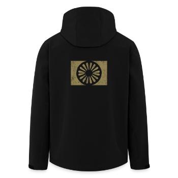 Rome Romni Roma Flag Proud Rome - Men’s Recycled Softshell Jacket by Stanley/Stella - black - Back - AI Model Male 185 light (185cm)