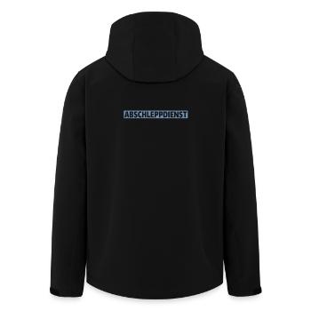 Abschleppdienst Frauenheld Aufreißer Gigolo - Recycelte Männer Softshell-Jacke von Stanley/Stella - Schwarz - Hinten - AI Model Male 185 light (185cm)