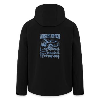 Abbschleppen Leidenschaft Schicksal - Recycelte Männer Softshell-Jacke von Stanley/Stella - Schwarz - Hinten - AI Model Male 185 light (185cm)