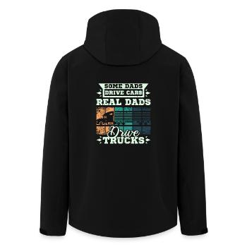 Dads drive trucks - Men’s Recycled Softshell Jacket by Stanley/Stella - black - Back - AI Model Male 185 light (185cm)