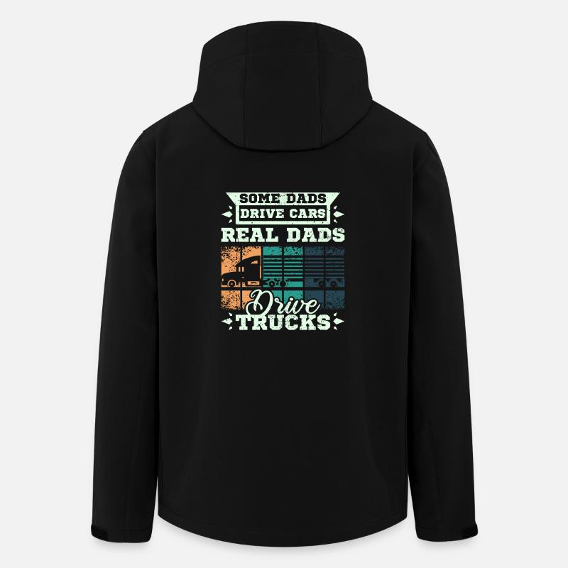 Dads drive trucks - Recycelte Männer Softshell-Jacke von Stanley/Stella - Schwarz