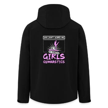 Tu ne me fais pas peur J’entraîne des filles en gymnastique - Veste softshell homme en polyester recyclé Stanley/Stella - noir - Dos - AI Model Male 185 light (185cm)