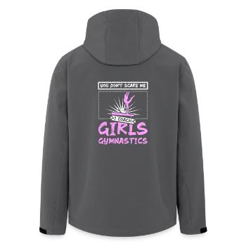 You don't scare me I coach girls gymnastics - Men’s Recycled Softshell Jacket by Stanley/Stella - anthracite - Back - AI Model Male 185 light (185cm)