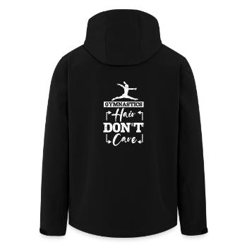 Gymnastics hair dont care - Recycelte Männer Softshell-Jacke von Stanley/Stella - Schwarz - Hinten - AI Model Male 185 light (185cm)