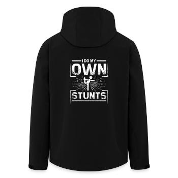 Je fais mes propres cascades de gymnastique - Veste softshell homme en polyester recyclé Stanley/Stella - noir - Dos - AI Model Male 185 light (185cm)