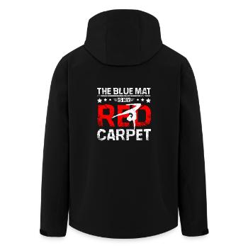 The blue mat is my red carpet gymnastics - Men’s Recycled Softshell Jacket by Stanley/Stella - black - Back - AI Model Male 185 light (185cm)