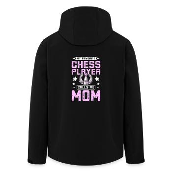 Mon joueur d'échecs préféré m'appelle maman - Veste softshell homme en polyester recyclé Stanley/Stella - noir - Dos - AI Model Male 185 light (185cm)