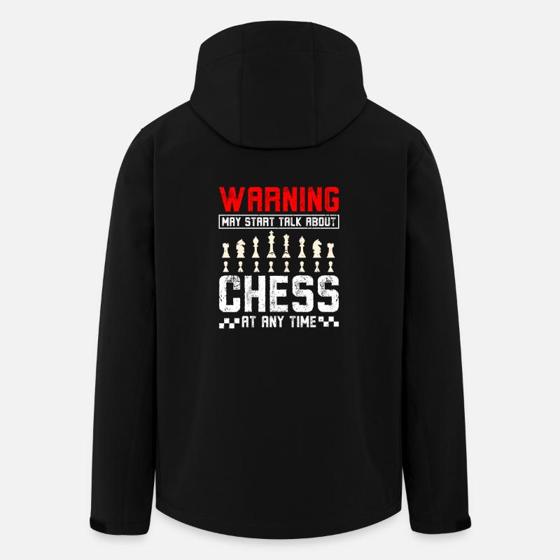 Peut commencer à parler d'échecs - Veste softshell homme en polyester recyclé Stanley/Stella - noir