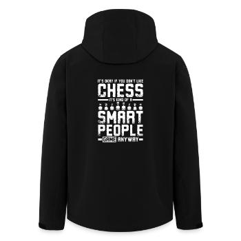 C’est une sorte de jeu d’échecs intelligent - Veste softshell homme en polyester recyclé Stanley/Stella - noir - Dos - AI Model Male 185 light (185cm)