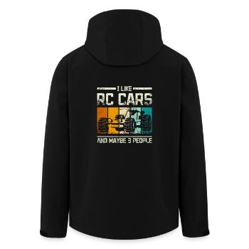 I like rc cars and maybe 3 people - Recycelte Männer Softshell-Jacke von Stanley/Stella - Schwarz - Hinten - AI Model Male 185 light (185cm)