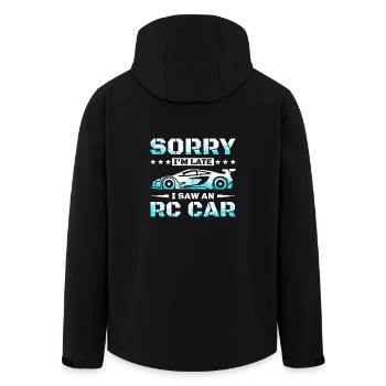 Sorry Im late I saw an rc car - Recycelte Männer Softshell-Jacke von Stanley/Stella - Schwarz - Hinten - AI Model Male 185 light (185cm)