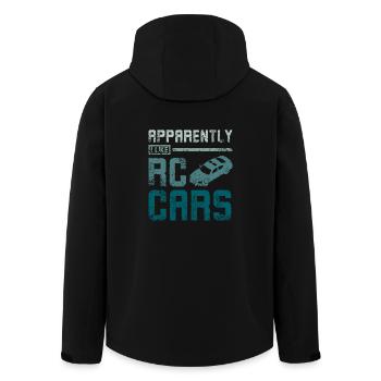 Apparently I lkie Rc cars - Recycelte Männer Softshell-Jacke von Stanley/Stella - Schwarz - Hinten - AI Model Male 185 light (185cm)