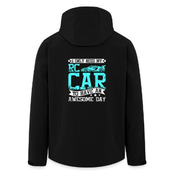 I need my rc car to have an awesome day - Recycelte Männer Softshell-Jacke von Stanley/Stella - Schwarz - Hinten - AI Model Male 185 light (185cm)