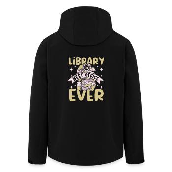 Bibliothèque meilleure offive jamais - Veste softshell homme en polyester recyclé Stanley/Stella - noir - Dos - AI Model Male 185 light (185cm)