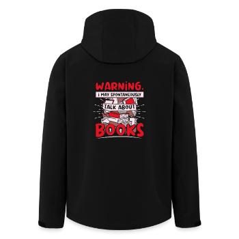 Peut parler spontanément de livres - Veste softshell homme en polyester recyclé Stanley/Stella - noir - Dos - AI Model Male 185 light (185cm)