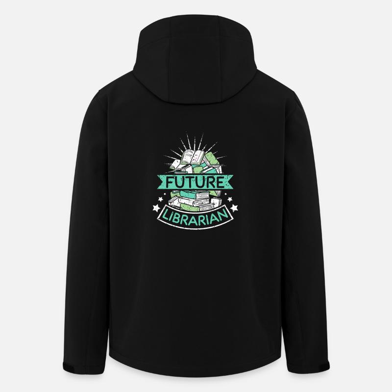 Futur bibliothécaire - Veste softshell homme en polyester recyclé Stanley/Stella - noir