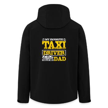 My favorite taxi driver calls me dad - Men’s Recycled Softshell Jacket by Stanley/Stella - black - Back - AI Model Male 185 light (185cm)