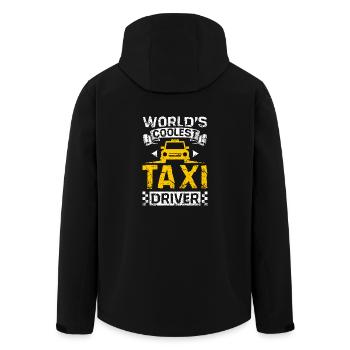 Worlds coolest taxi driver - Men’s Recycled Softshell Jacket by Stanley/Stella - black - Back - AI Model Male 185 light (185cm)