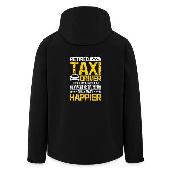 Retired happy taxi driver - Men’s Recycled Softshell Jacket by Stanley/Stella - black - Back - AI Model Male 185 light (185cm)