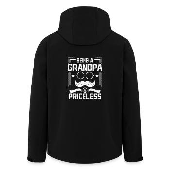 Être grand-père n’a pas de prix - Veste softshell homme en polyester recyclé Stanley/Stella - noir - Dos - AI Model Male 185 light (185cm)
