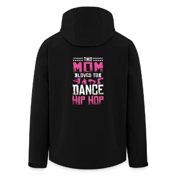 Cette maman adore danser le Hip Hop - Veste softshell homme en polyester recyclé Stanley/Stella - noir - Dos - AI Model Male 185 light (185cm)