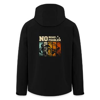 No road no problem Monster truck - Recycelte Männer Softshell-Jacke von Stanley/Stella - Schwarz - Hinten - AI Model Male 185 light (185cm)