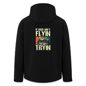 Si la boue ne vole pas, vous n’essayez pas monster truck - Veste softshell homme en polyester recyclé Stanley/Stella - noir - Dos - AI Model Male 185 light (185cm)