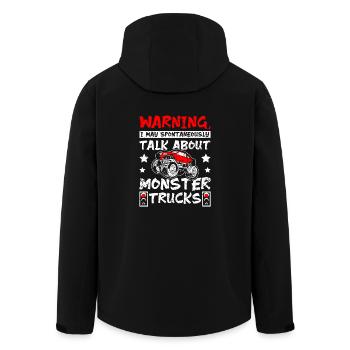 Peut parler spontanément de Monster trucks - Veste softshell homme en polyester recyclé Stanley/Stella - noir - Dos - AI Model Male 185 light (185cm)