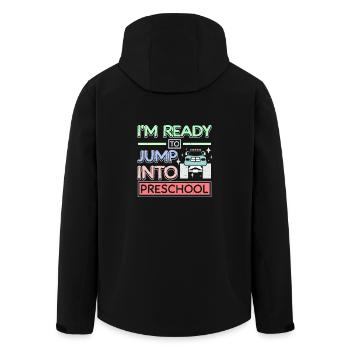 I'm ready to jump into preschool Monster truck - Recycelte Männer Softshell-Jacke von Stanley/Stella - Schwarz - Hinten - AI Model Male 185 light (185cm)