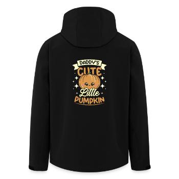 Halloween daddy's cute little pumpkin - Recycelte Männer Softshell-Jacke von Stanley/Stella - Schwarz - Hinten - AI Model Male 185 light (185cm)