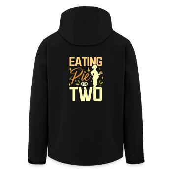 Eating pie for two - Men’s Recycled Softshell Jacket by Stanley/Stella - black - Back - AI Model Male 185 light (185cm)