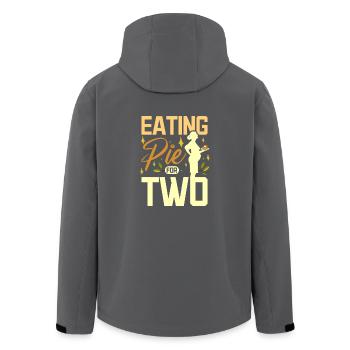 Eating pie for two - Men’s Recycled Softshell Jacket by Stanley/Stella - anthracite - Back - AI Model Male 185 light (185cm)