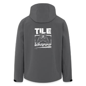 Flooring installer tile whisperer - Men’s Recycled Softshell Jacket by Stanley/Stella - anthracite - Back - AI Model Male 185 light (185cm)