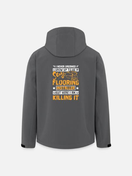 Sexy flooring installer - Men’s Recycled Softshell Jacket by Stanley/Stella - black