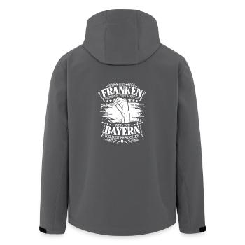 Franken wurden erschaffen weil Bayern Helden - Recycelte Männer Softshell-Jacke von Stanley/Stella - Anthrazit - Hinten - AI Model Male 185 light (185cm)