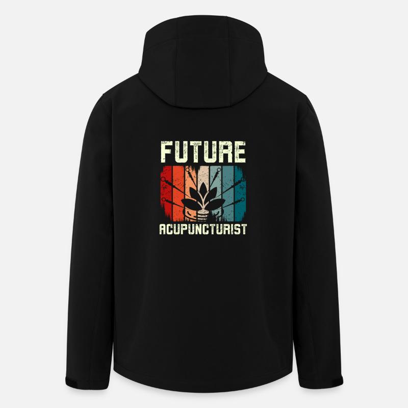 Futur acupuncteur - Veste softshell homme en polyester recyclé Stanley/Stella - noir