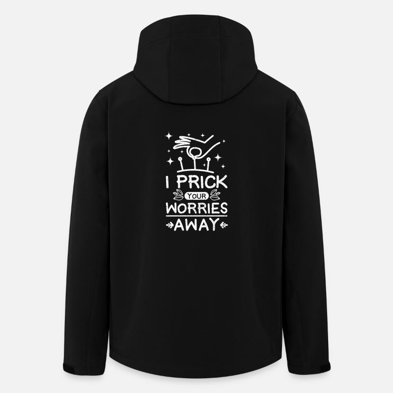 Je pique tes soucis - Veste softshell homme en polyester recyclé Stanley/Stella - noir