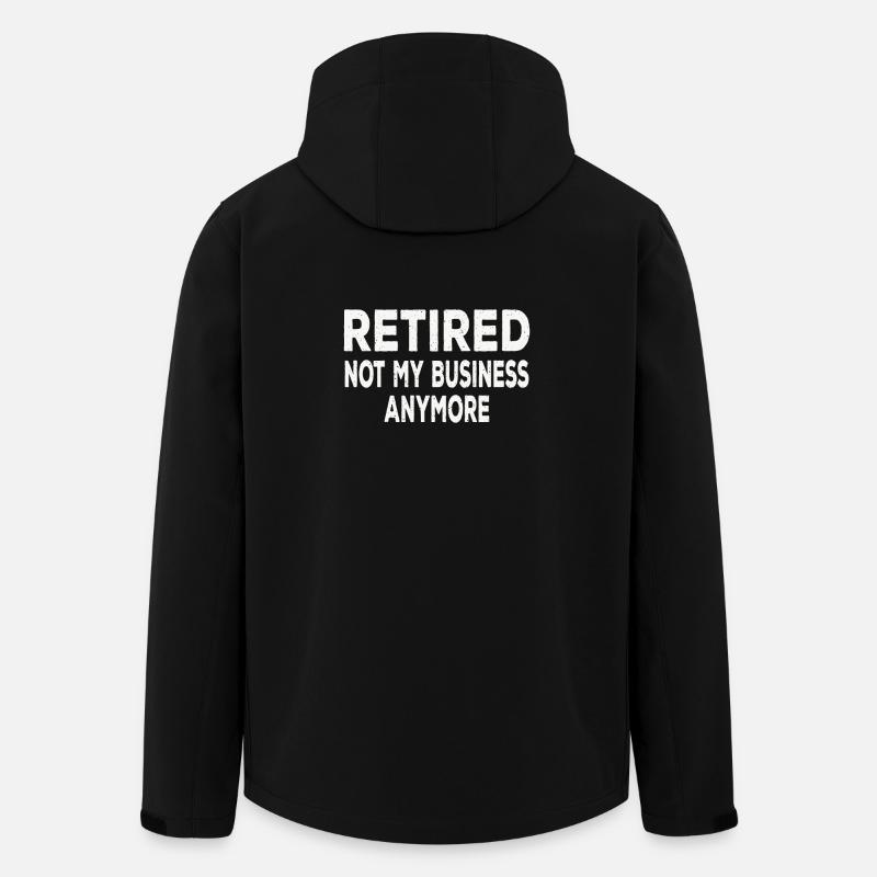 Retraité plus mes bussines - Veste softshell homme en polyester recyclé Stanley/Stella - noir