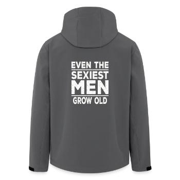 Vieux hommes sexy - Veste softshell homme en polyester recyclé Stanley/Stella - charbon - Dos - AI Model Male 185 light (185cm)