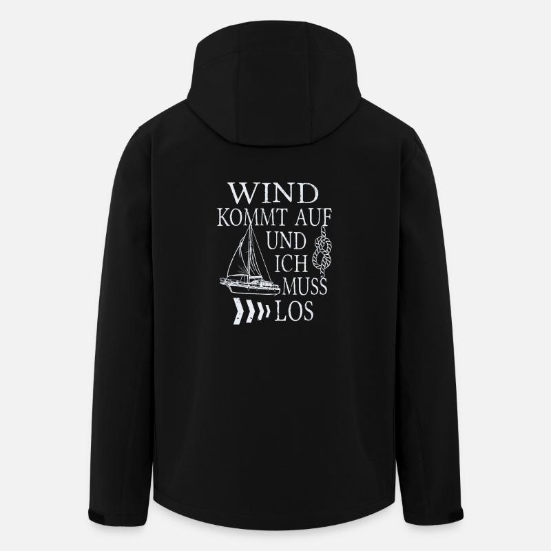 Segelboot im wind segeln - Recycelte Männer Softshell-Jacke von Stanley/Stella - Schwarz