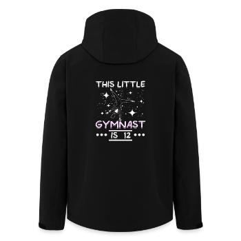 This little gymnast is 12 - Recycelte Männer Softshell-Jacke von Stanley/Stella - Schwarz - Hinten - AI Model Male 185 light (185cm)