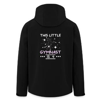 Ce petit gymnaste a 4 ans - Veste softshell homme en polyester recyclé Stanley/Stella - noir - Dos - AI Model Male 185 light (185cm)